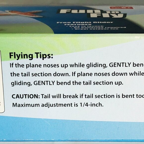 Fun to Fly S-Series Mustang Free Flight Glider 310mm x 252mm New in Box Age 6+ - Picture 7 of 12